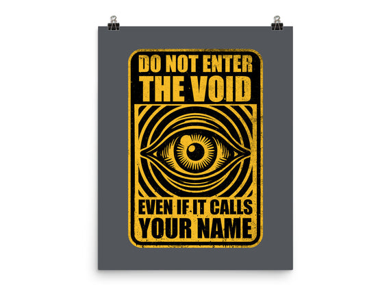 Horror Signs Call Void