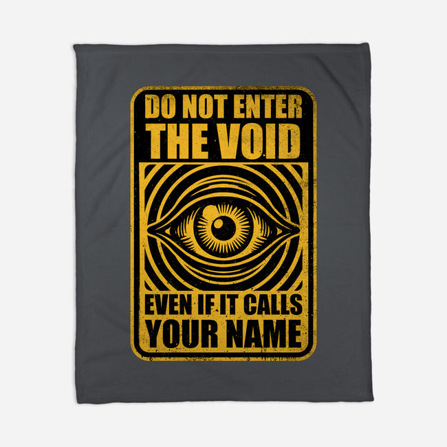 Horror Signs Call Void-None-Fleece-Blanket-Studio Mootant