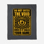 Horror Signs Call Void-None-Fleece-Blanket-Studio Mootant