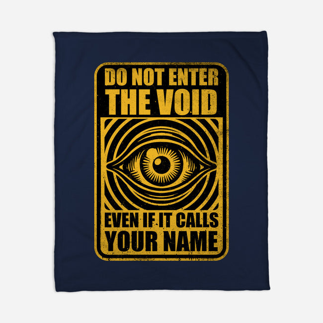 Horror Signs Call Void-None-Fleece-Blanket-Studio Mootant