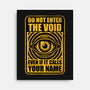 Horror Signs Call Void-None-Stretched-Canvas-Studio Mootant