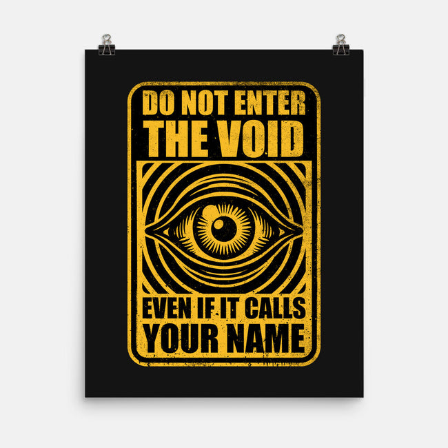 Horror Signs Call Void-None-Matte-Poster-Studio Mootant