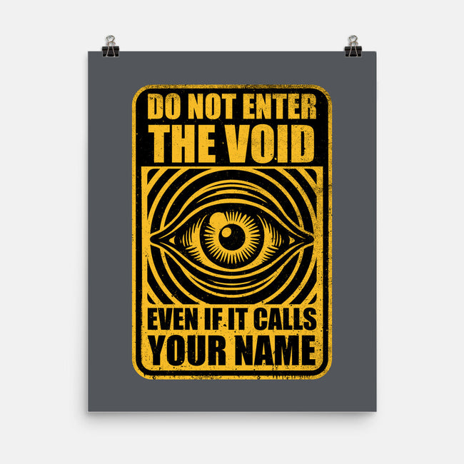 Horror Signs Call Void-None-Matte-Poster-Studio Mootant