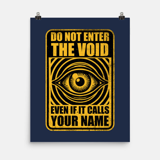 Horror Signs Call Void-None-Matte-Poster-Studio Mootant