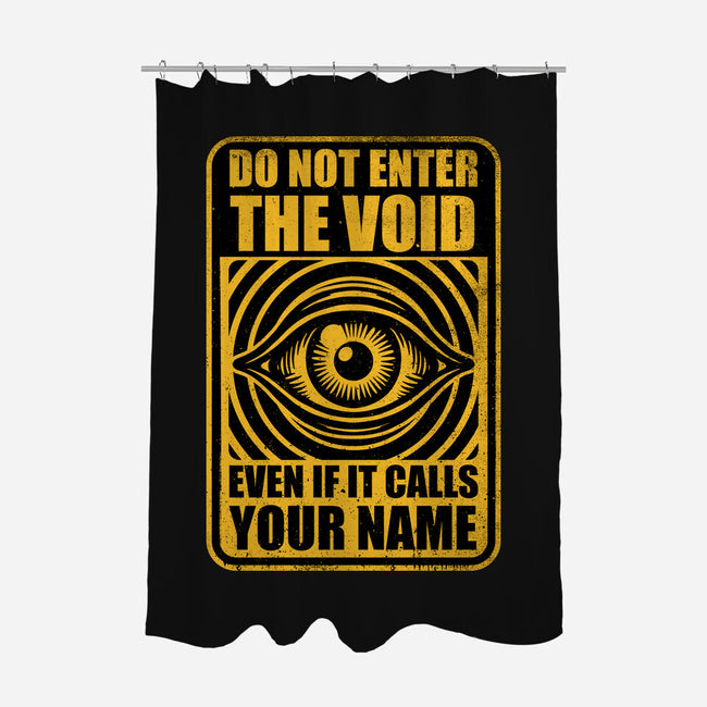 Horror Signs Call Void-None-Polyester-Shower Curtain-Studio Mootant