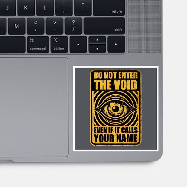 Horror Signs Call Void-None-Glossy-Sticker-Studio Mootant