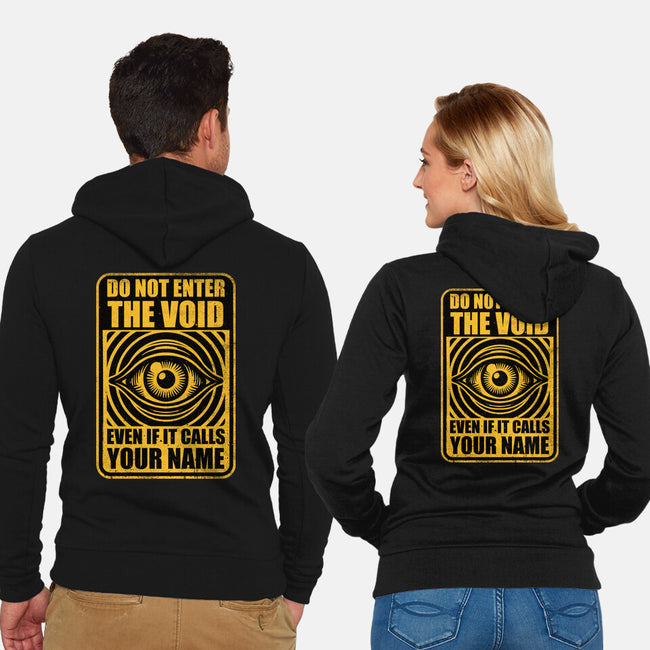Horror Signs Call Void-Unisex-Zip-Up-Sweatshirt-Studio Mootant