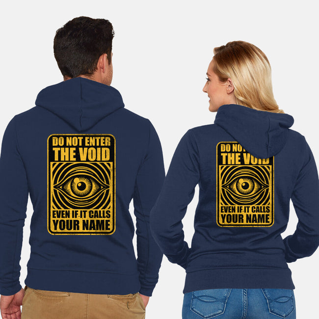 Horror Signs Call Void-Unisex-Zip-Up-Sweatshirt-Studio Mootant