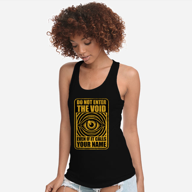 Horror Signs Call Void-Womens-Racerback-Tank-Studio Mootant