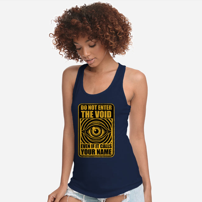 Horror Signs Call Void-Womens-Racerback-Tank-Studio Mootant