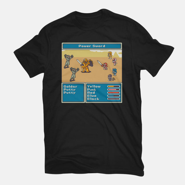 Mighty Morphin Fantasy-Womens-Fitted-Tee-raffaus