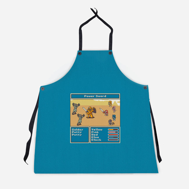Mighty Morphin Fantasy-Unisex-Kitchen-Apron-raffaus