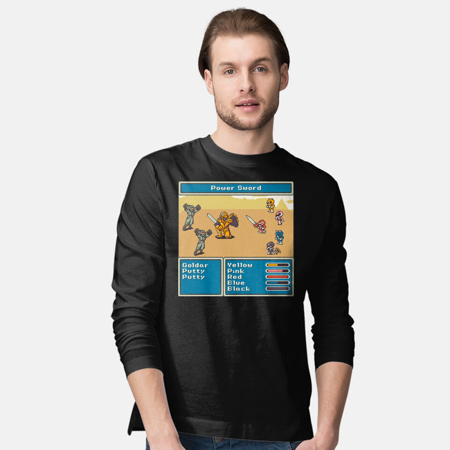 Mighty Morphin Fantasy-Mens-Long Sleeved-Tee-raffaus