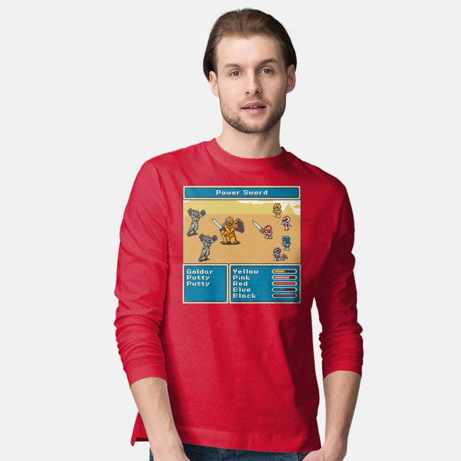Mighty Morphin Fantasy-Mens-Long Sleeved-Tee-raffaus