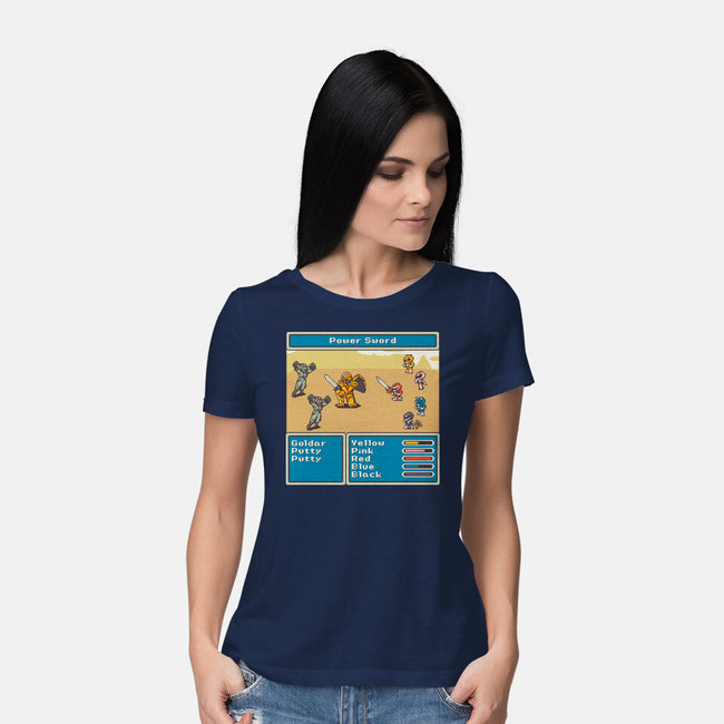 Mighty Morphin Fantasy-Womens-Basic-Tee-raffaus