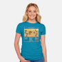 Mighty Morphin Fantasy-Womens-Fitted-Tee-raffaus