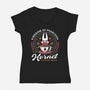 Pharloom Hornet Coffee Crest-Womens-V-Neck-Tee-LAGELANTEE