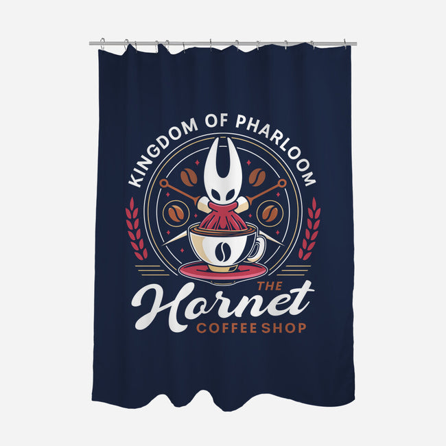 Pharloom Hornet Coffee Crest-None-Polyester-Shower Curtain-LAGELANTEE