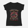 Handmade Leather Goods-Womens-V-Neck-Tee-glitchygorilla