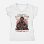 Handmade Leather Goods-Womens-V-Neck-Tee-glitchygorilla