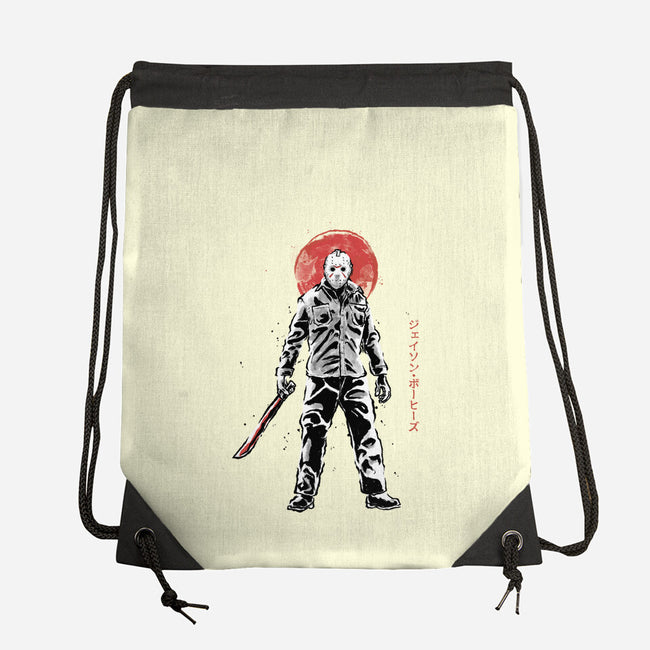 The Lake’s Curse Sumi-e-None-Drawstring-Bag-Astrobot Invention