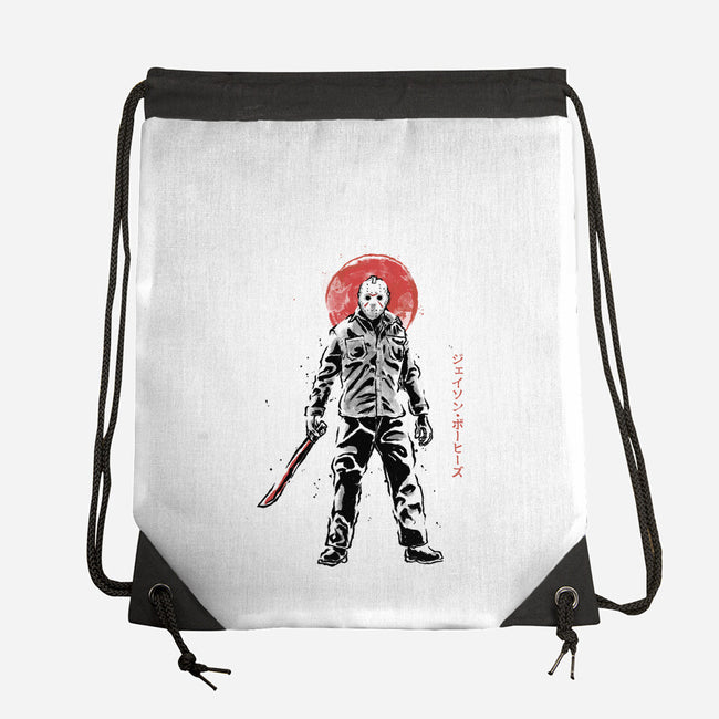 The Lake’s Curse Sumi-e-None-Drawstring-Bag-Astrobot Invention