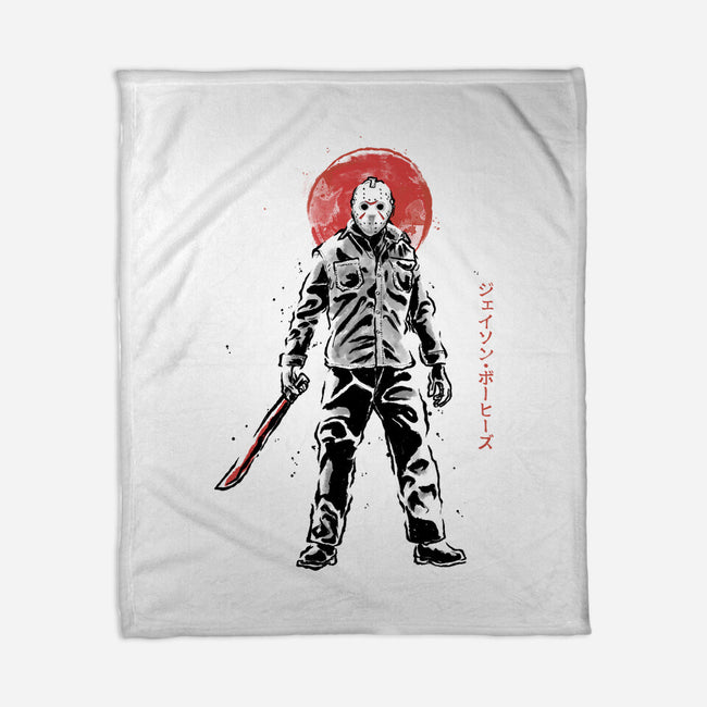The Lake’s Curse Sumi-e-None-Fleece-Blanket-Astrobot Invention