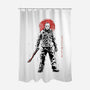 The Lake’s Curse Sumi-e-None-Polyester-Shower Curtain-Astrobot Invention