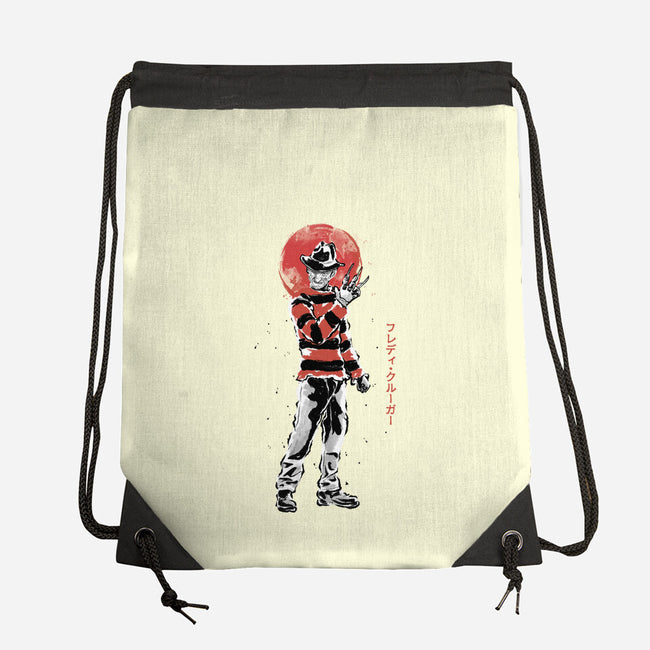 The Dream Stalker Sumi-e-None-Drawstring-Bag-Astrobot Invention