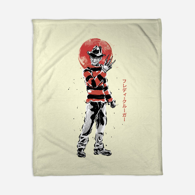 The Dream Stalker Sumi-e-None-Fleece-Blanket-Astrobot Invention