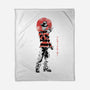 The Dream Stalker Sumi-e-None-Fleece-Blanket-Astrobot Invention