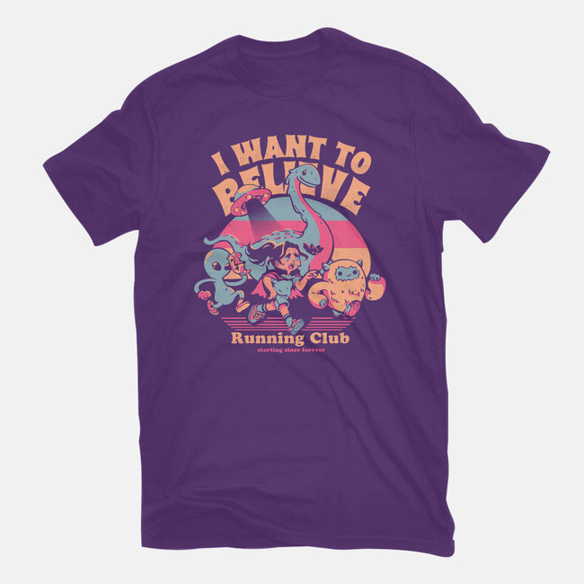 I Want To Believe Running Club-Womens-Basic-Tee-Estudio Horta