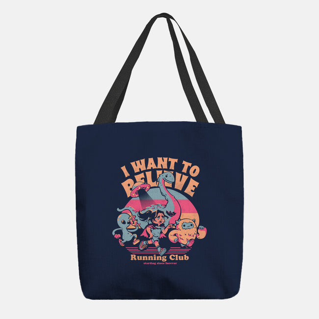 I Want To Believe Running Club-None-Basic Tote-Bag-Estudio Horta