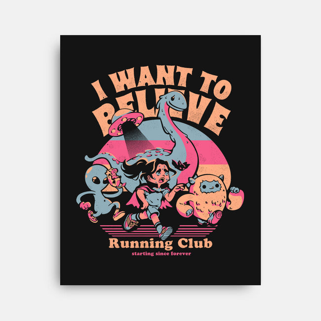 I Want To Believe Running Club-None-Stretched-Canvas-Estudio Horta