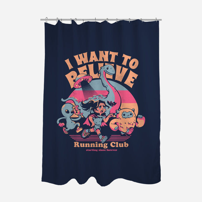 I Want To Believe Running Club-None-Polyester-Shower Curtain-Estudio Horta