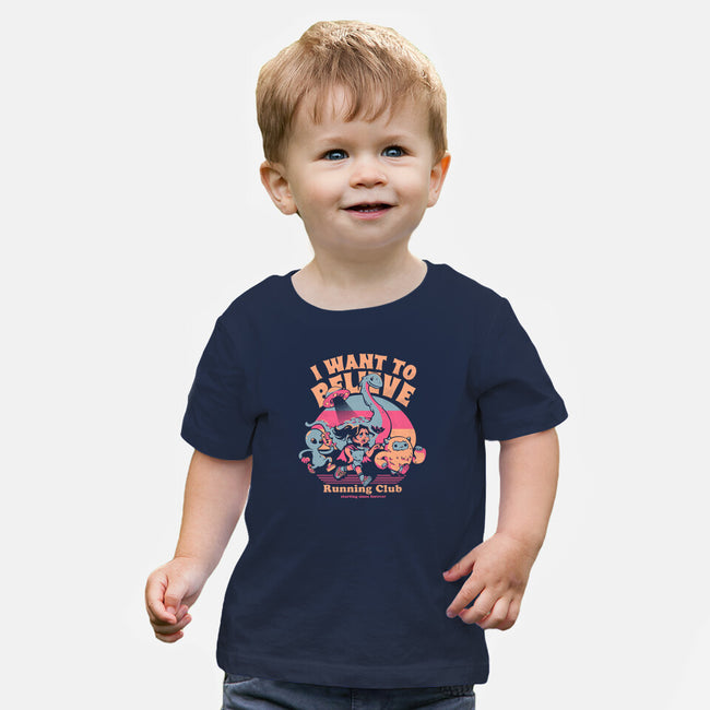 I Want To Believe Running Club-Baby-Basic-Tee-Estudio Horta