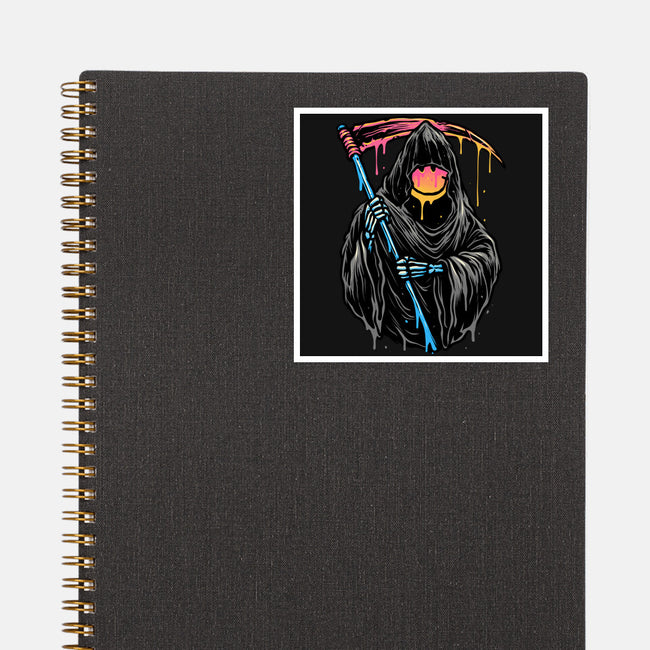 Color Drip Reaper-None-Glossy-Sticker-glitchygorilla