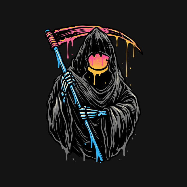 Color Drip Reaper-Womens-V-Neck-Tee-glitchygorilla