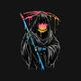 Color Drip Reaper-Womens-V-Neck-Tee-glitchygorilla