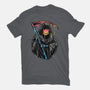 Color Drip Reaper-Unisex-Basic-Tee-glitchygorilla