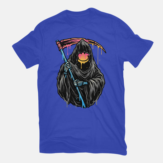 Color Drip Reaper-Unisex-Basic-Tee-glitchygorilla