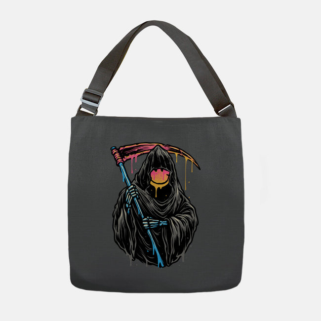 Color Drip Reaper-None-Adjustable Tote-Bag-glitchygorilla