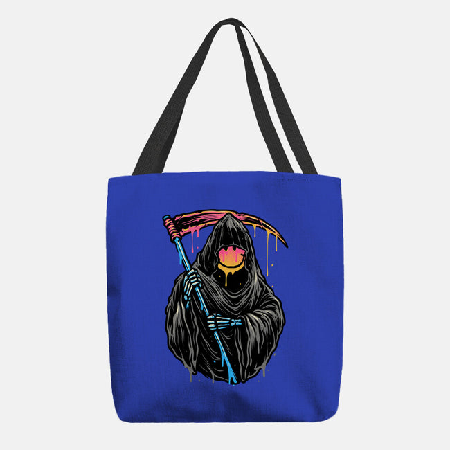 Color Drip Reaper-None-Basic Tote-Bag-glitchygorilla