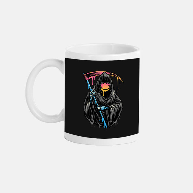 Color Drip Reaper-None-Mug-Drinkware-glitchygorilla
