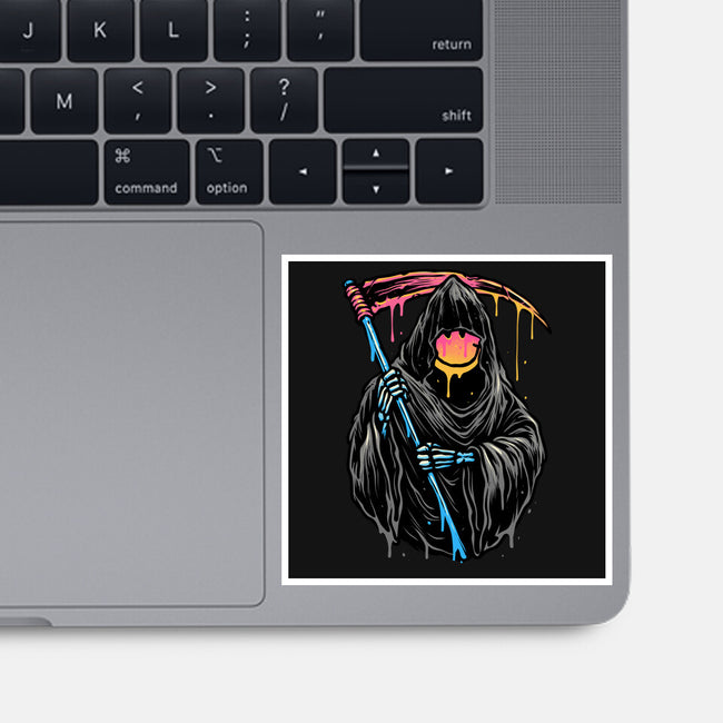 Color Drip Reaper-None-Glossy-Sticker-glitchygorilla