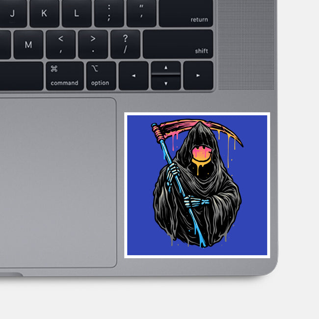Color Drip Reaper-None-Glossy-Sticker-glitchygorilla