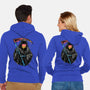 Color Drip Reaper-Unisex-Zip-Up-Sweatshirt-glitchygorilla