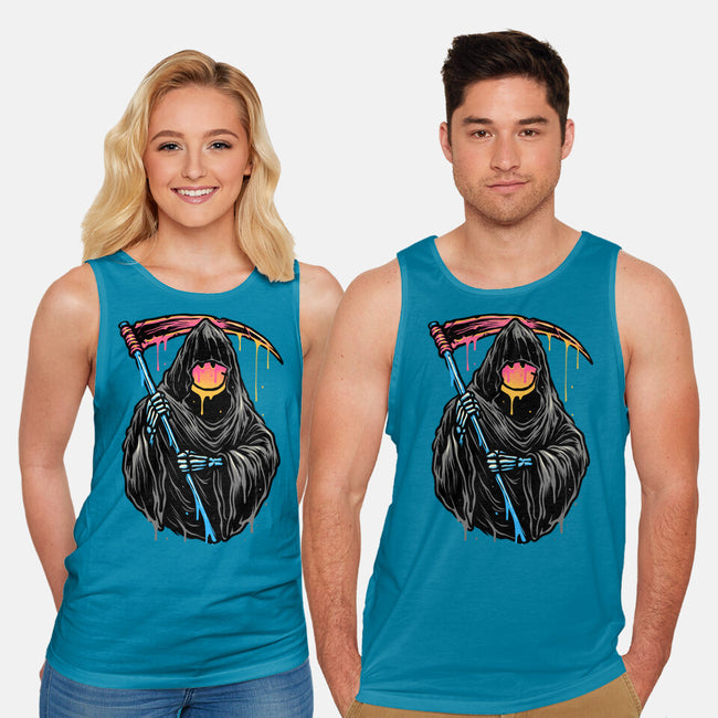 Color Drip Reaper-Unisex-Basic-Tank-glitchygorilla
