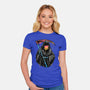 Color Drip Reaper-Womens-Fitted-Tee-glitchygorilla
