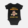 There's A Monster Behind You-Baby-Basic-Onesie-kg07